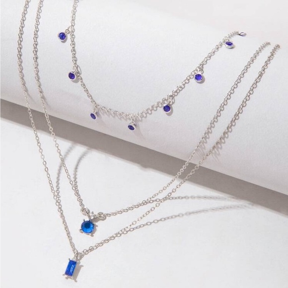 2pcs/set layered Necklace - Picture 2 of 5